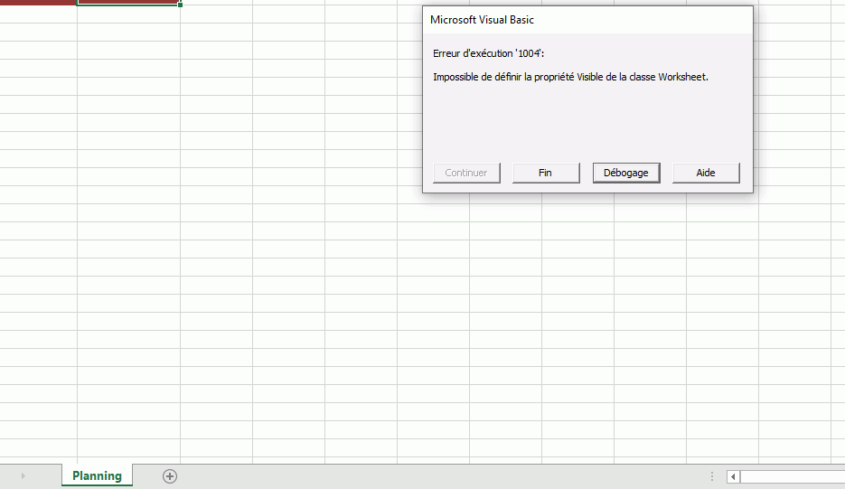Probleme Lors De L Ouverture Du Fichier Excel Erreur Classe Worksheet Hot Sex Picture 8220
