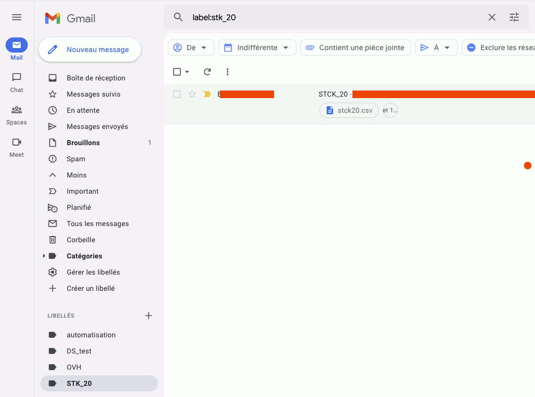 CSV To Gmail To Sheet